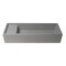 Alfi Brand 39 inch Grey Matte Above Mount Fireclay Bathroom Trough Sink AB39TRGM - alternate 3